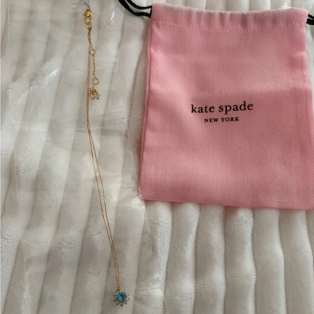 kate spade Gold and Blue Celestial Necklace